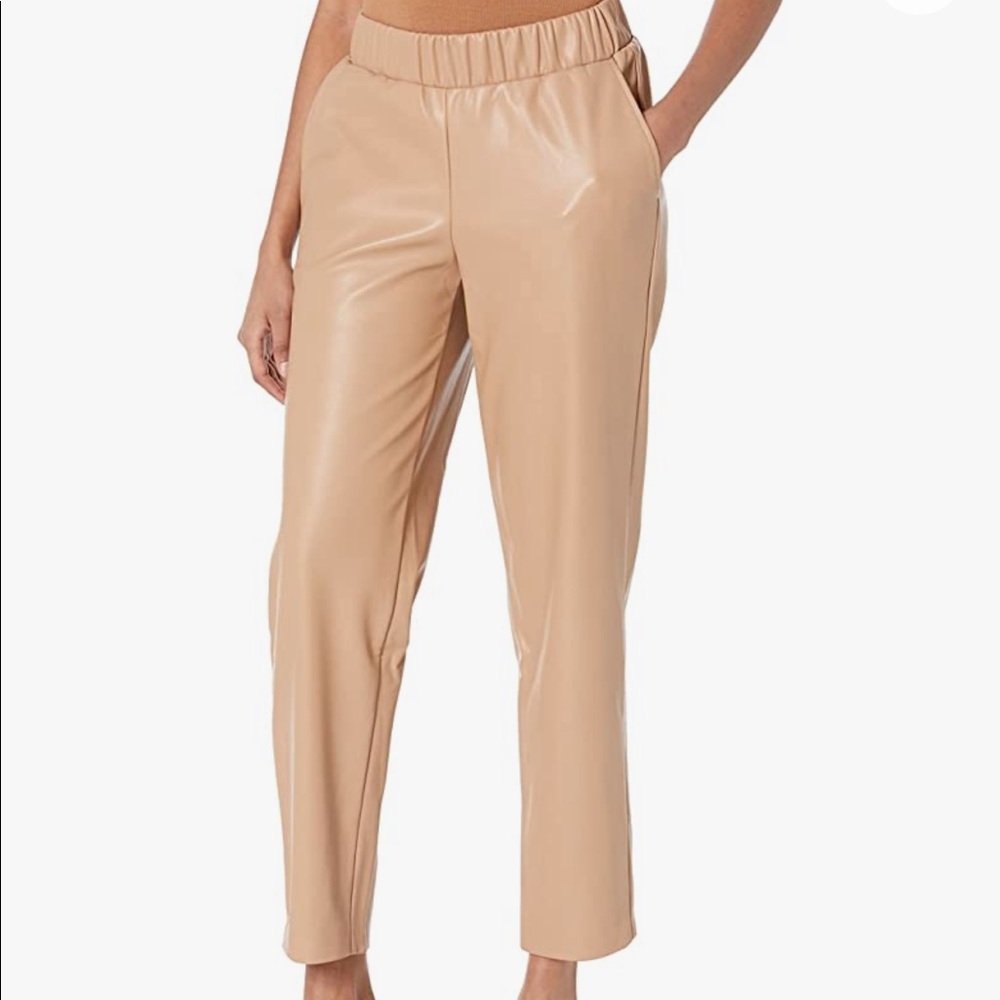 The Drop Faux Leather Pull-On Jogger